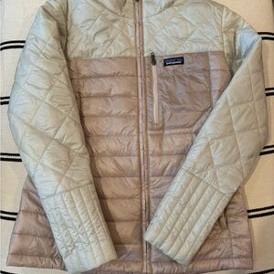 Patagonia Light pink and white Quilted Jacket